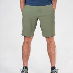 TEREN Mens 35 Green 10" Inseam Daily Driver Chino Shorts                     #63